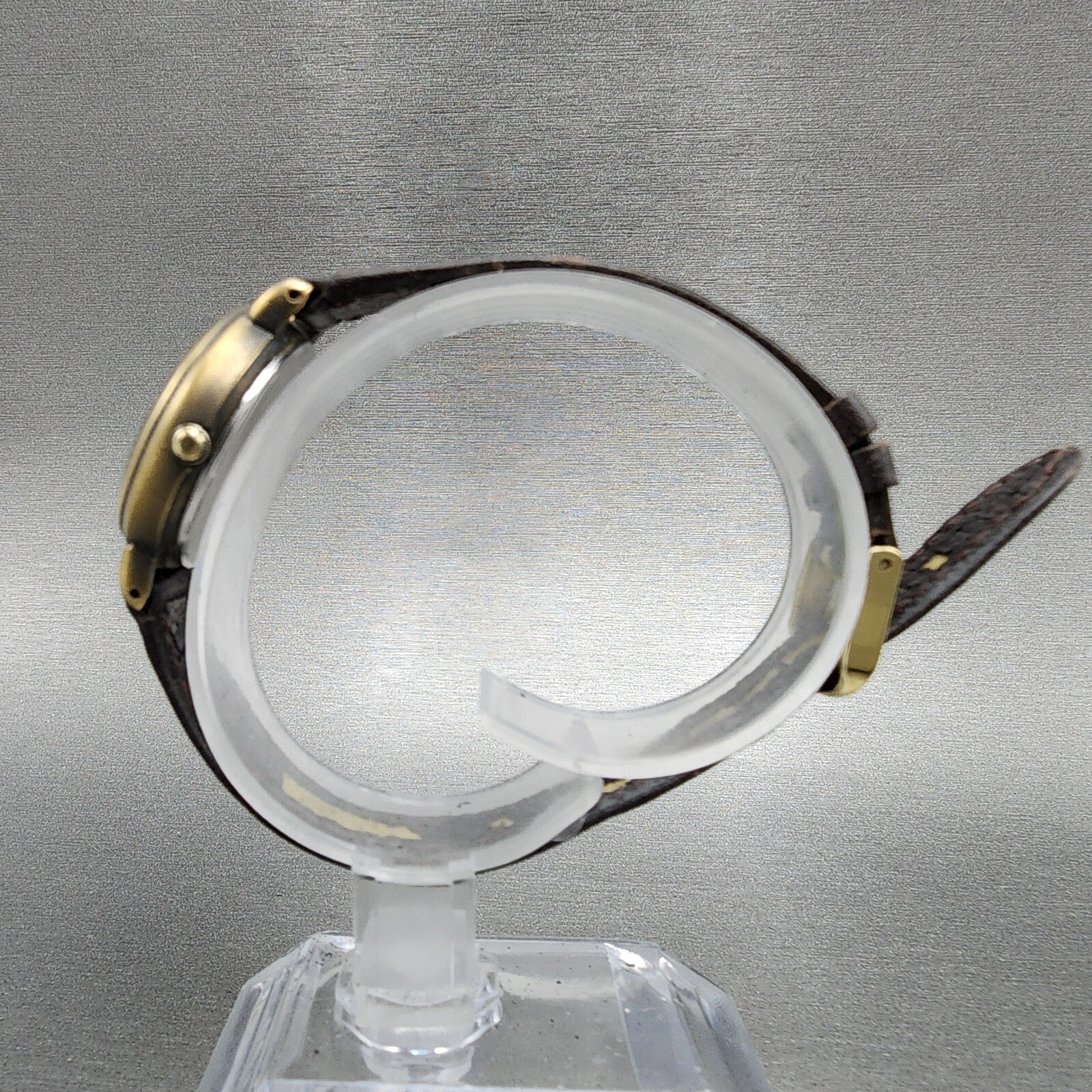 Seiko Alba Moon Phase Watch Women 20mm Champagne Dial Brass Tone Round New Batt6