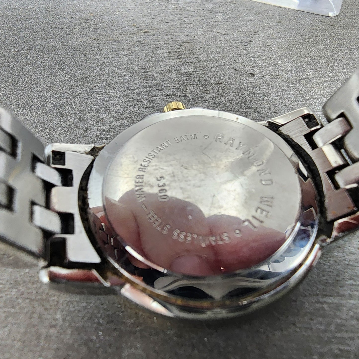 Raymond Weil Tango Watch Women 28mm White Dial Two Tone Date Round 5360 New Batt9