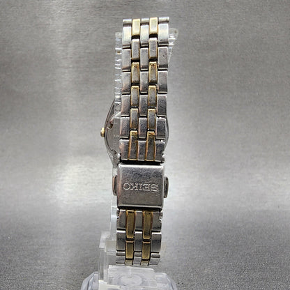 Seiko Watch Women 23mm White Dial Two Tone Daydate 7n830011 New Battery7