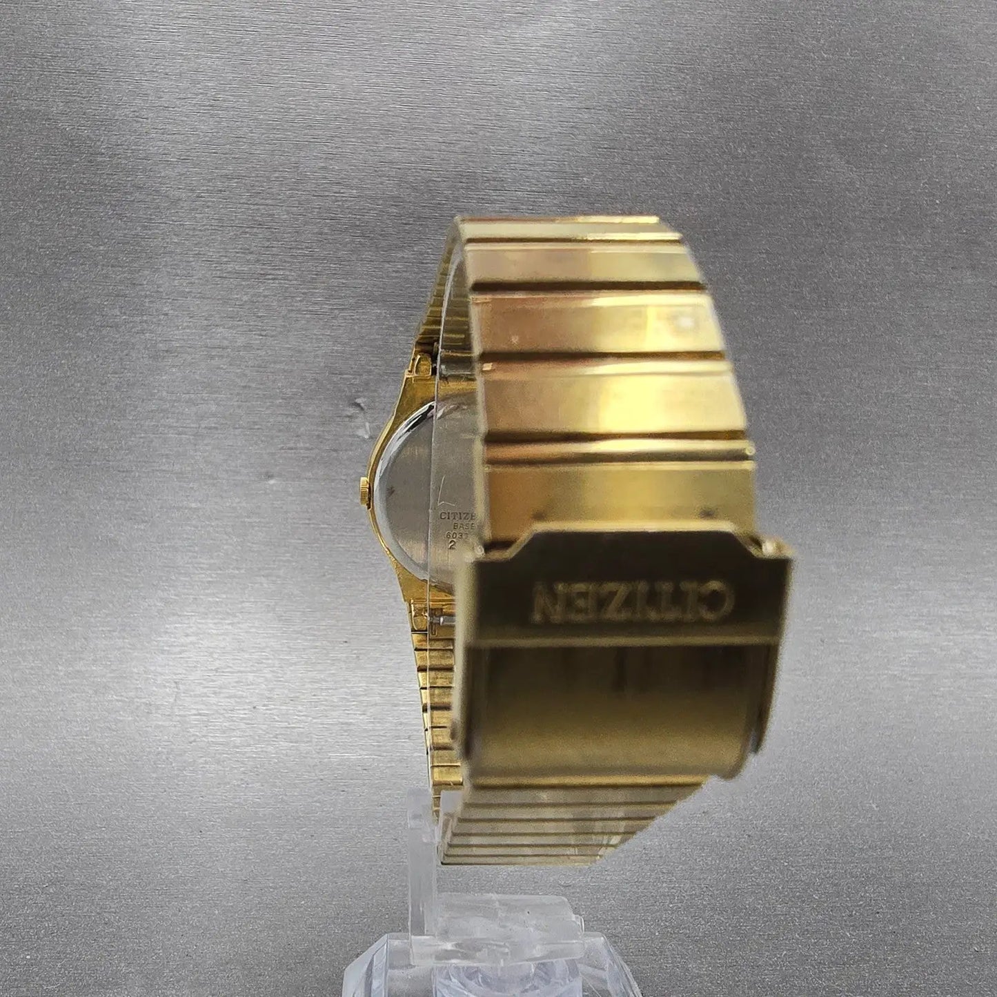 Citizen CQ Watch Unisex 30mm Black Dial Gold Tone Round 6031-G04118 New Battery7