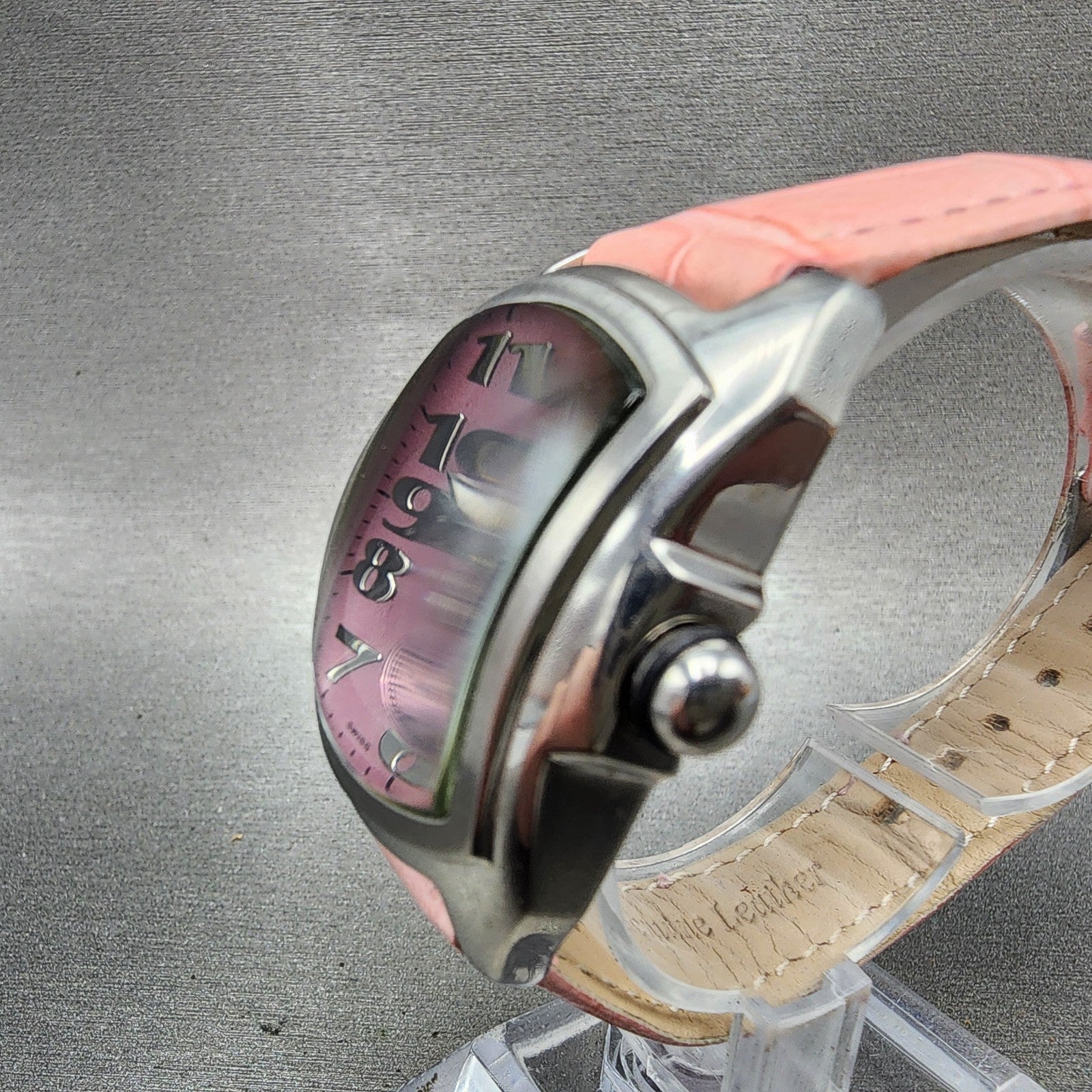 Inivcta Baby Lupah Watch Women 29mm Pink Dial Steel Rectangle 2152 New Battery2