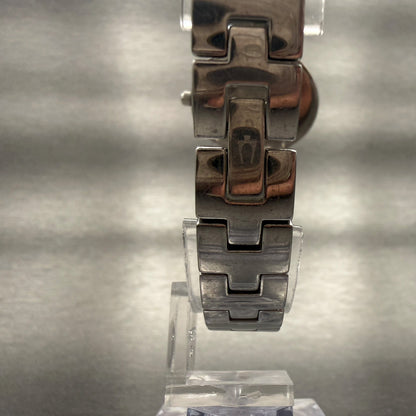 Bulova Watch Women 27mm White Dial Silver Tone Oval 96L002 Crystals New Battery7