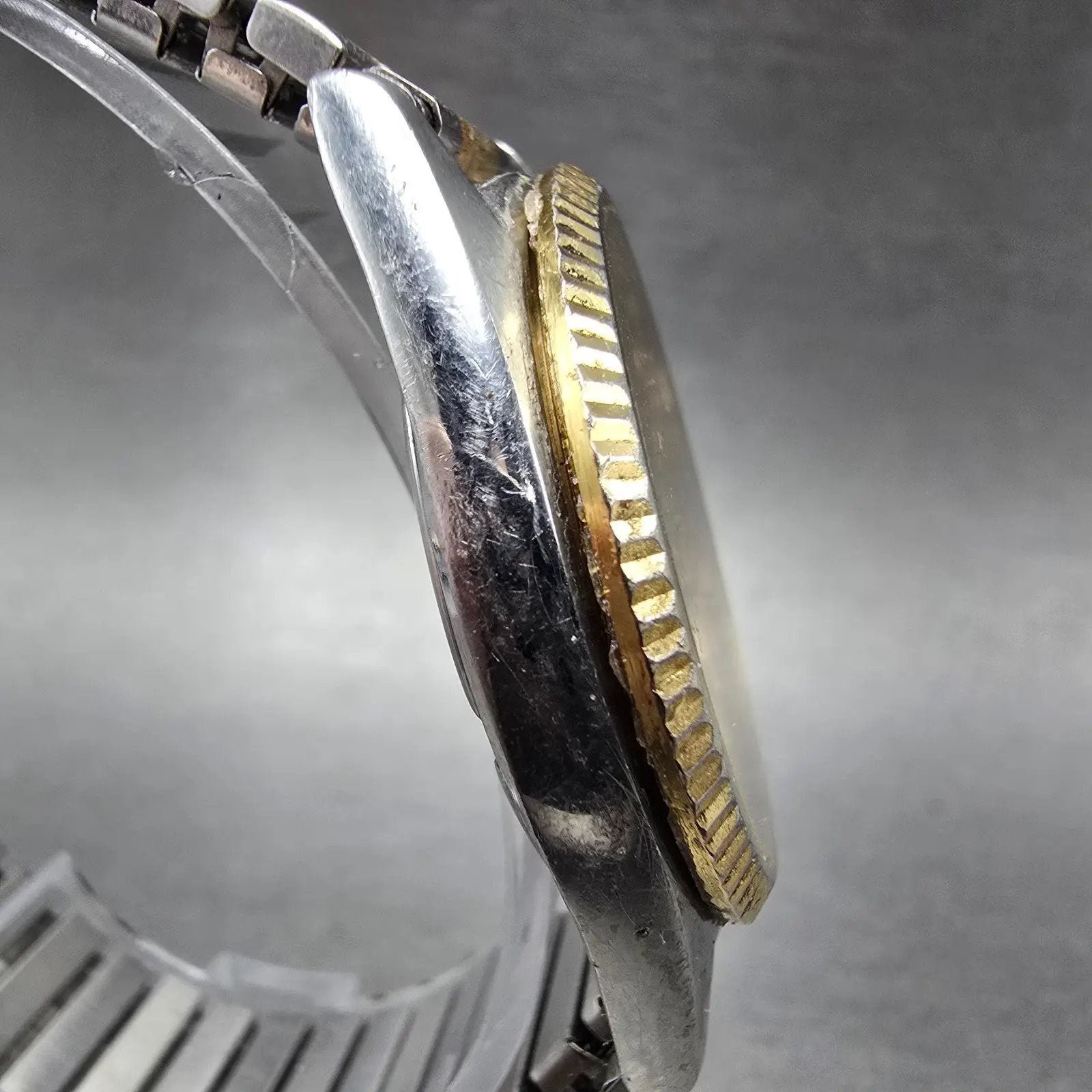 Seiko SQ President Watch Men 36mm Champagne Dial TwoTone Daydate 5Y23-8A60 PARTS5