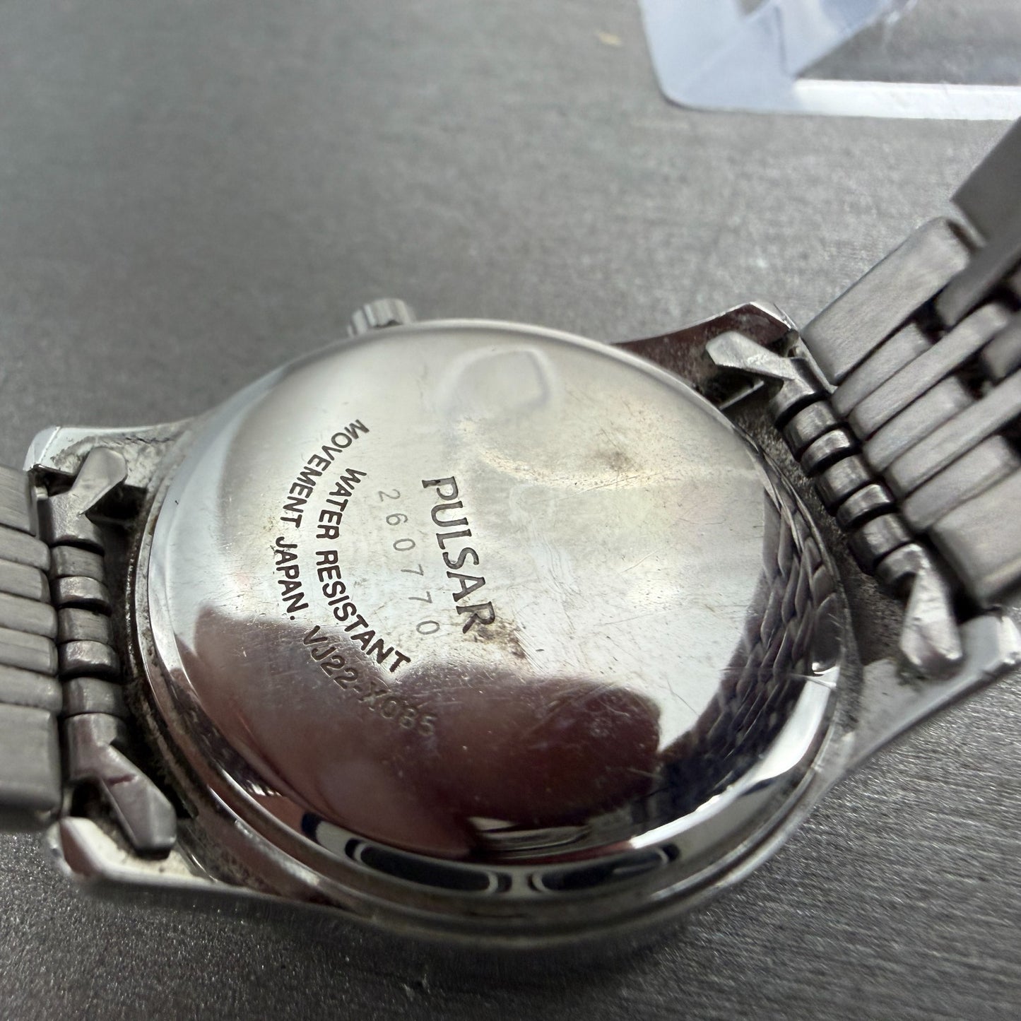 Pulsar Watch Women 28mm MOP Dial Silver Tone Date Round VJ22-X085 New Battery9