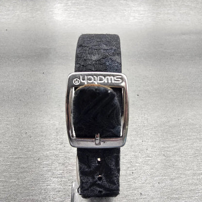 Swatch Irony BLACK FLOWER Watch Women Silver Dial Silver Tone YLS146 New Battery7
