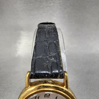 Seiko Watch Women 23mm White Dial Gold Tone Round 1N010DS0 New battery VTG4