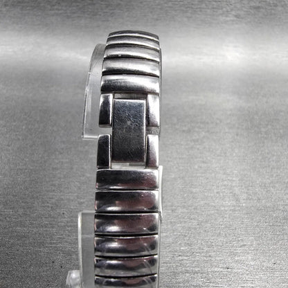 Bulova Watch Women 17mm MOP Dial Two Tone Square 98T71 New Battery7