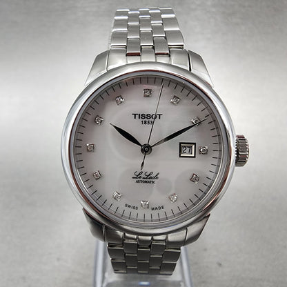 Tissot Le Locle Automatic Watch Women 29mm MOP Dial Diamond Accents Date Steel1