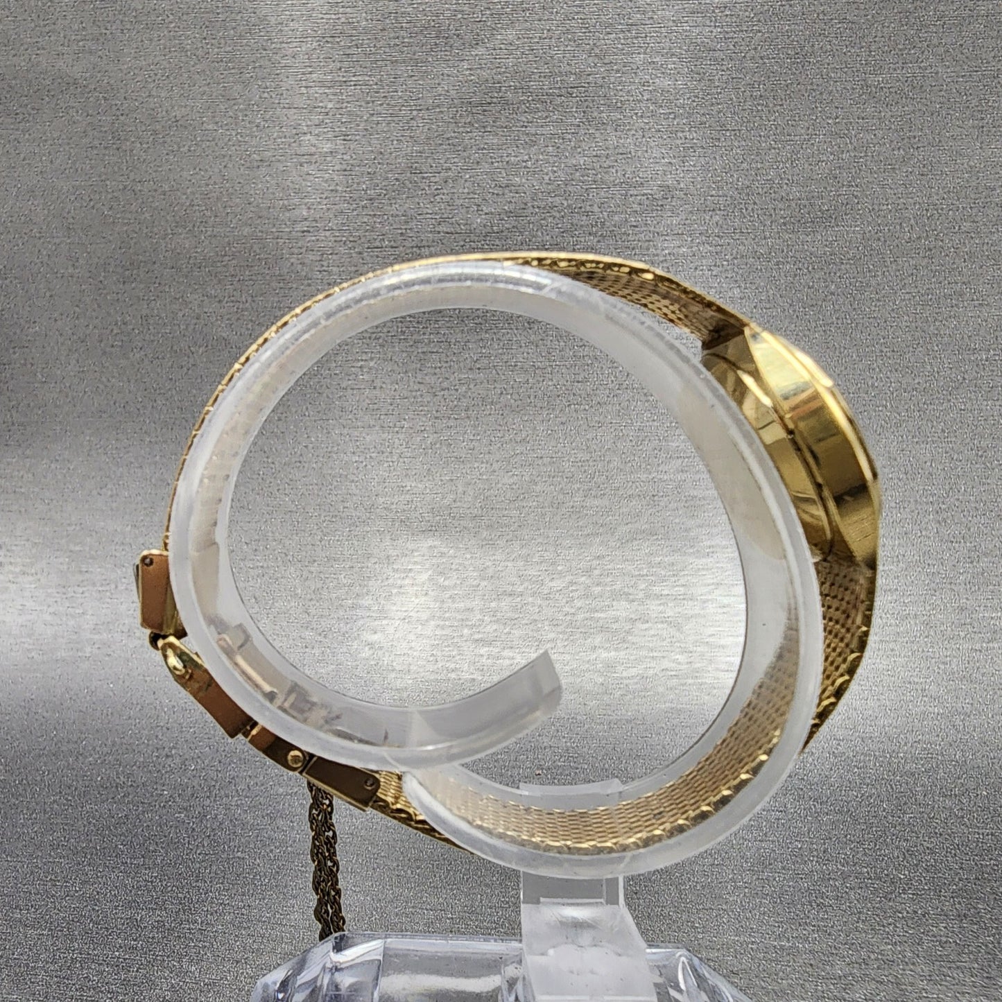 VTG Seiko Watch Women 22mm Brown Dial Gold plated Round 437000 New Battery8