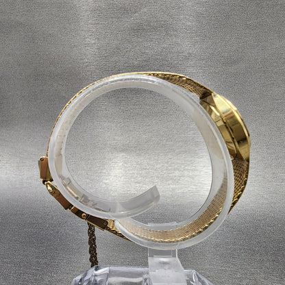 VTG Seiko Watch Women 22mm Brown Dial Gold plated Round 437000 New Battery8