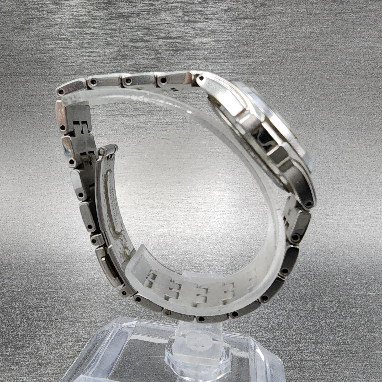 Seiko Solar Watch Women 28mm Mop Silver Tone Date Round V1870ac0 Runs8