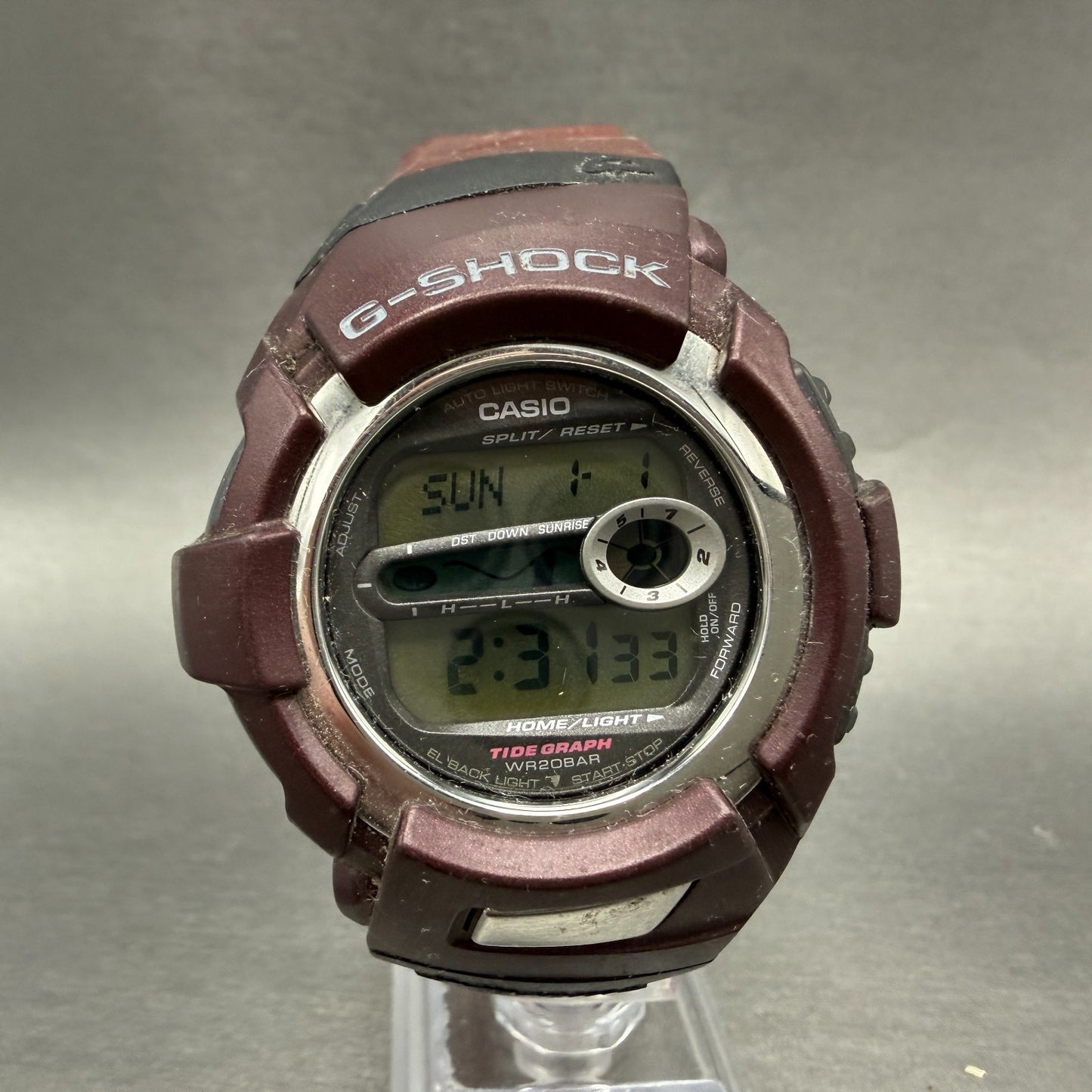 Casio G-Shock DWX-110 Watch Men 48mm Digital Red Alarm Chrono Round New Battery0