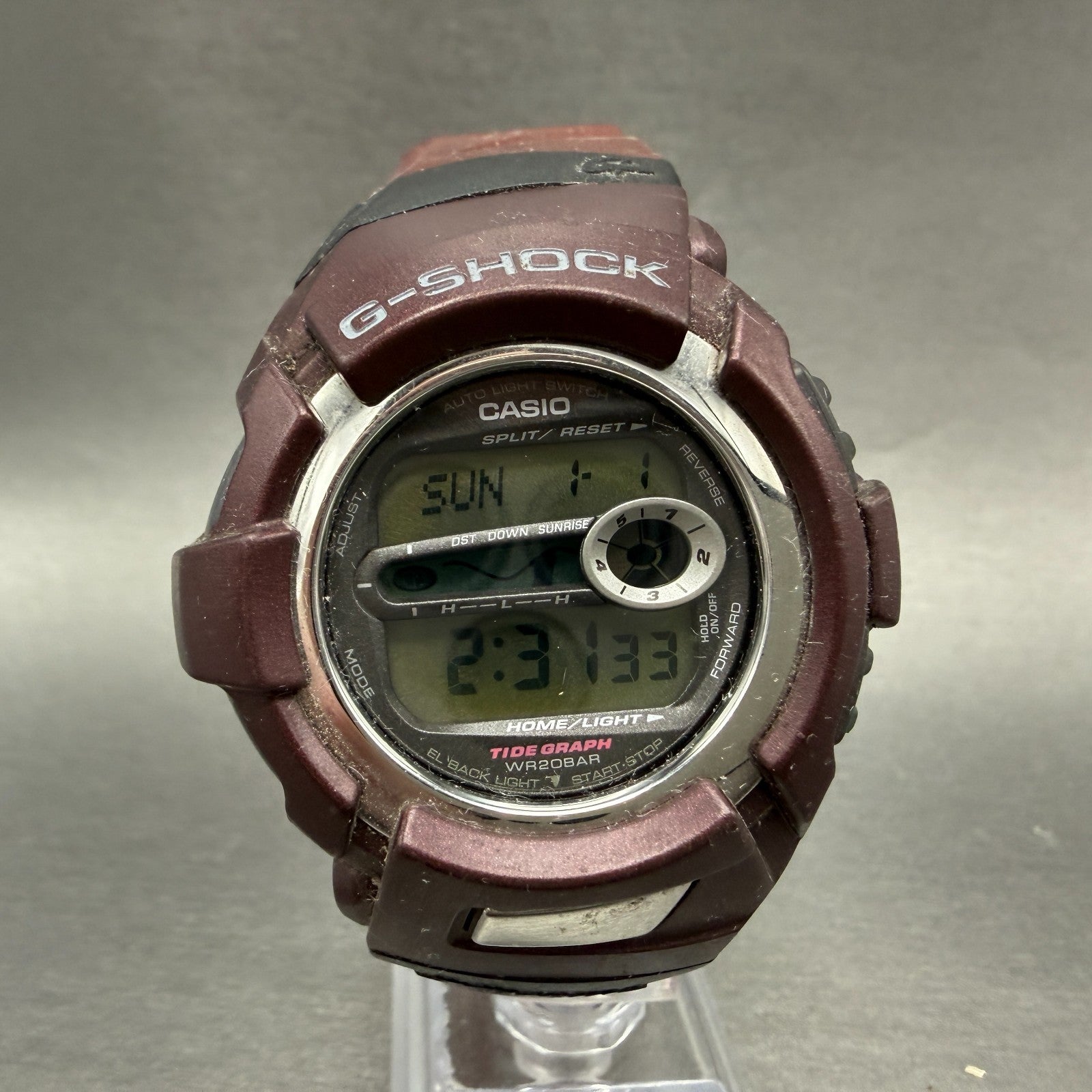 Casio G-Shock DWX-110 Watch Men 48mm Digital Red Alarm Chrono Round New Battery0