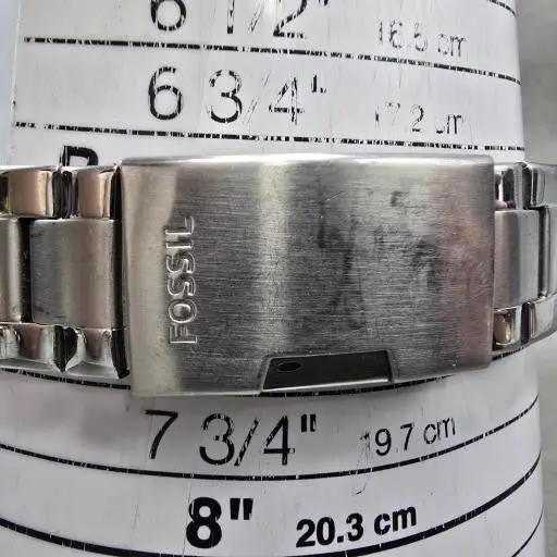 Fossil Watch Women 38mm Green Dial Silver Tone Daydate ES32725 New Battery11