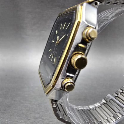 Citizen CQ Analog Digital Watch Men 32mm Black Dial Two Tone 8950-084985  PARTS3