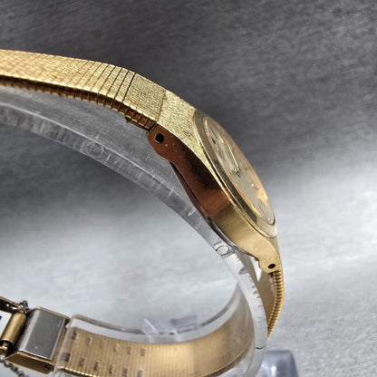 Seiko Watch Women 19mm Champagne Dial Gold Tone Round 2C20-0029 New Battery JP233