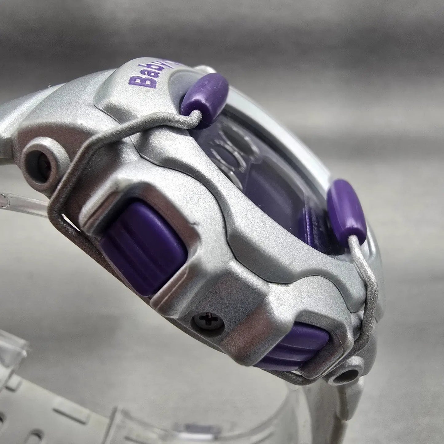 Casio Baby-G BG-1006SA Watch Women 42mm Purple Silver Alarm Chronograph New Batt3