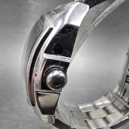 Invicta Lupah Watch 29mm Silver Dial Silver Tone Rectangle 2853 New Battery2