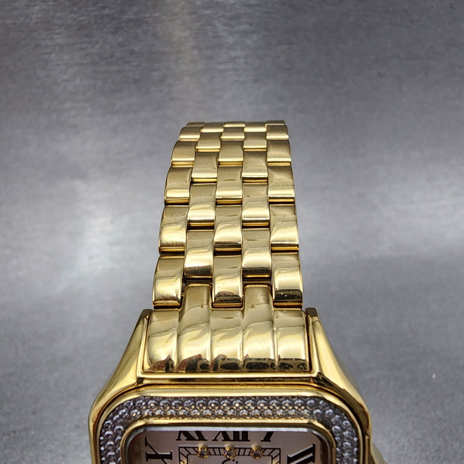Gevril GV2 Milan Watch Women 28mm White Dial Gold Tone Diamond Accetns 12113B4