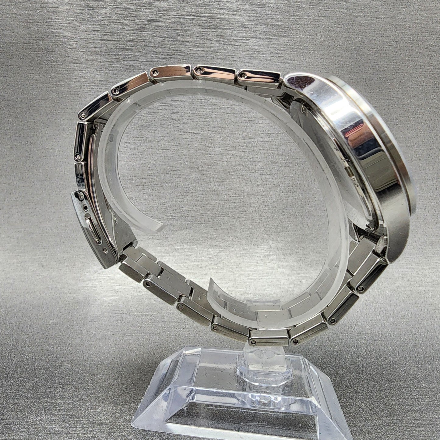 Seiko Chronograph Watch Men 43mm Black Dial Silver Tone Date 7T920JS0 New Batt8