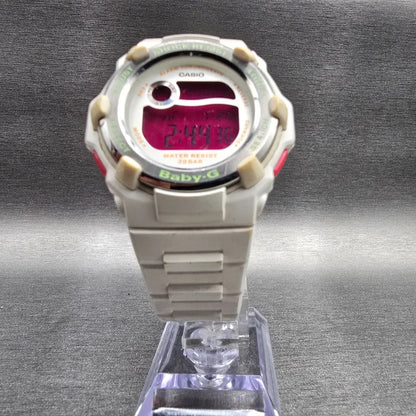 Casio Baby-G BG-3000A Watch Women 40mm Pink White Chronograph Alarm New BatteryP5
