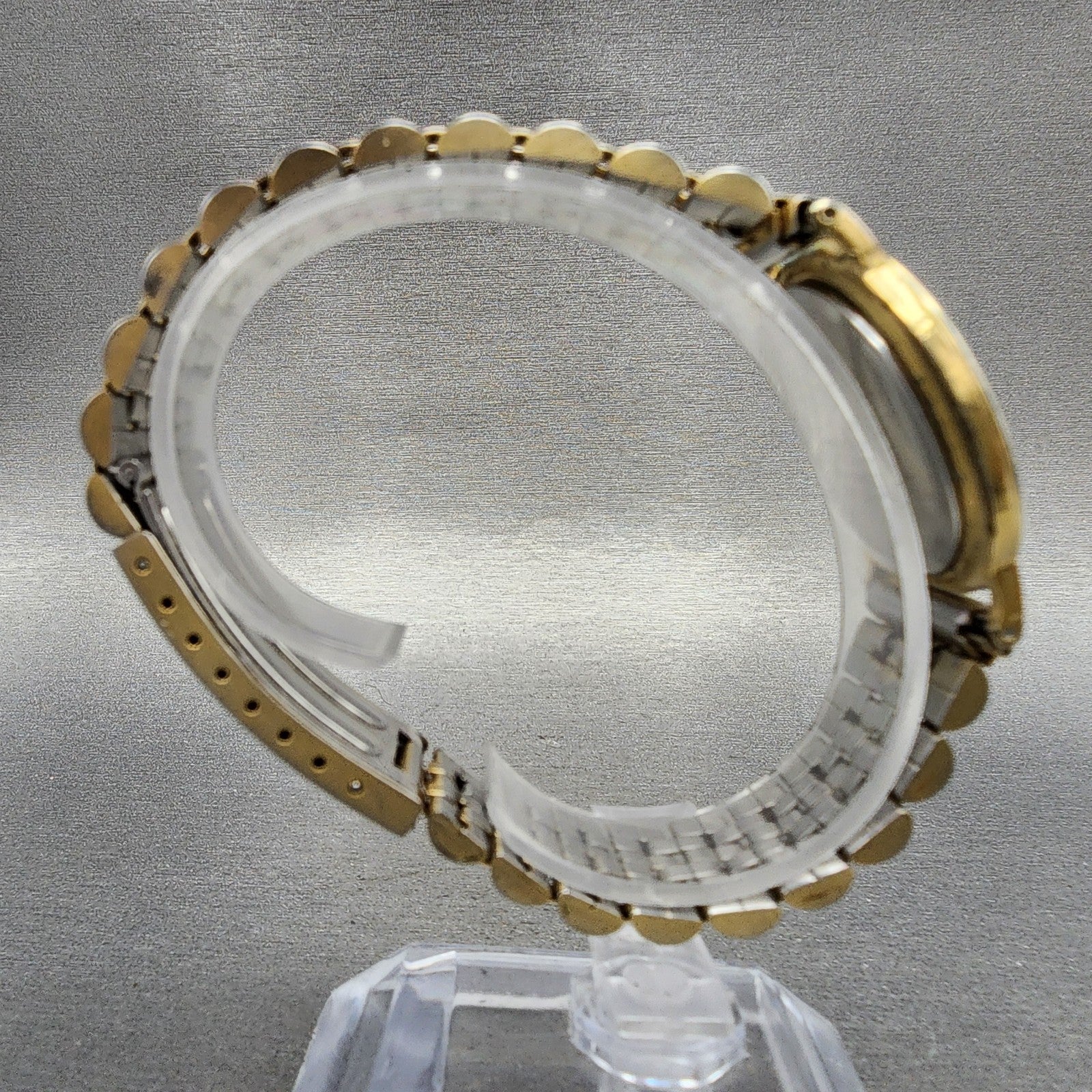 Seiko Lassale Watch Men 32mm Champagne Dial Gold Tone Round 59307049 PARTS9
