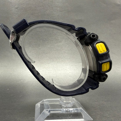 Casio G-Shock DW-9050 Watch Men 43mm Digital Blue Yellow Alarm Chrono New Batt8