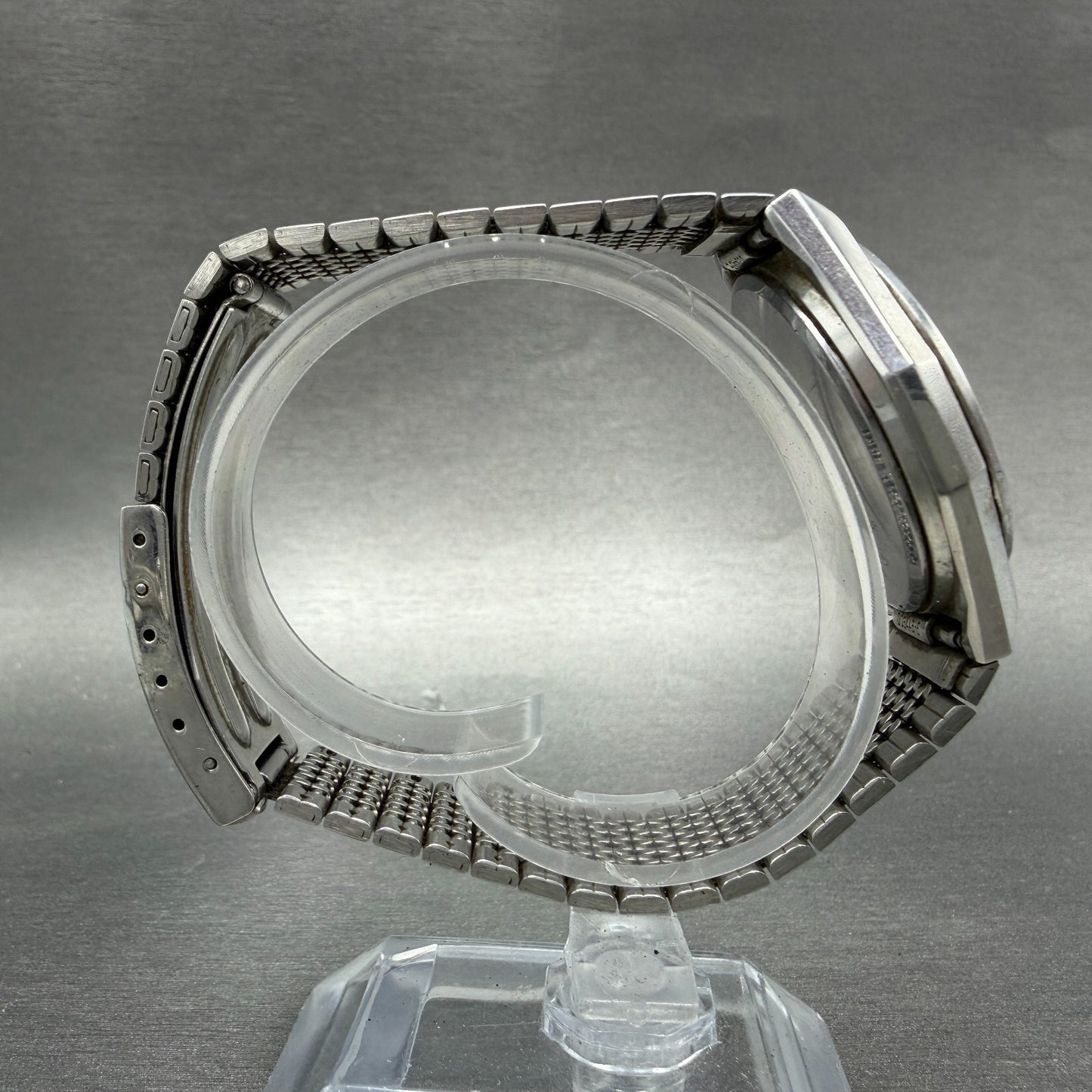 Seiko Spirit Watch Men 35mm Silver Dial Silver Tone Daydate 7N93-7000 New Batt8