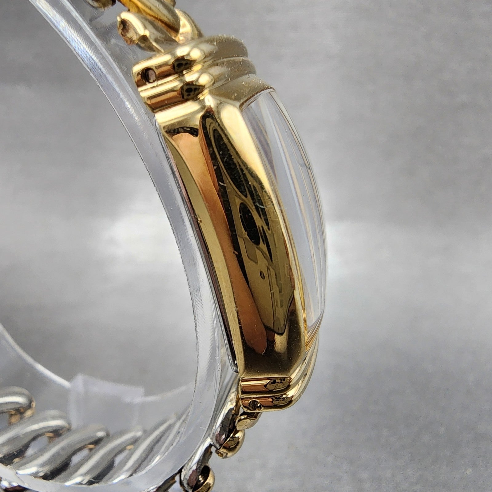 Hamilton Benton Tank Watch Women 19mm White Dial Gold Tone Rectangle New Batt3