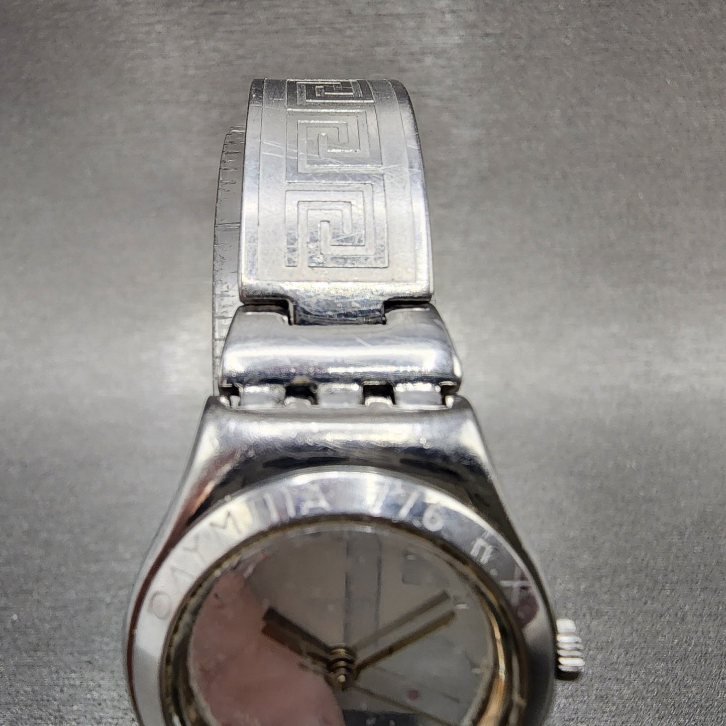 Swatch Irony Watch Women 25mm Silver Dial Silver Tone Round New Battery4