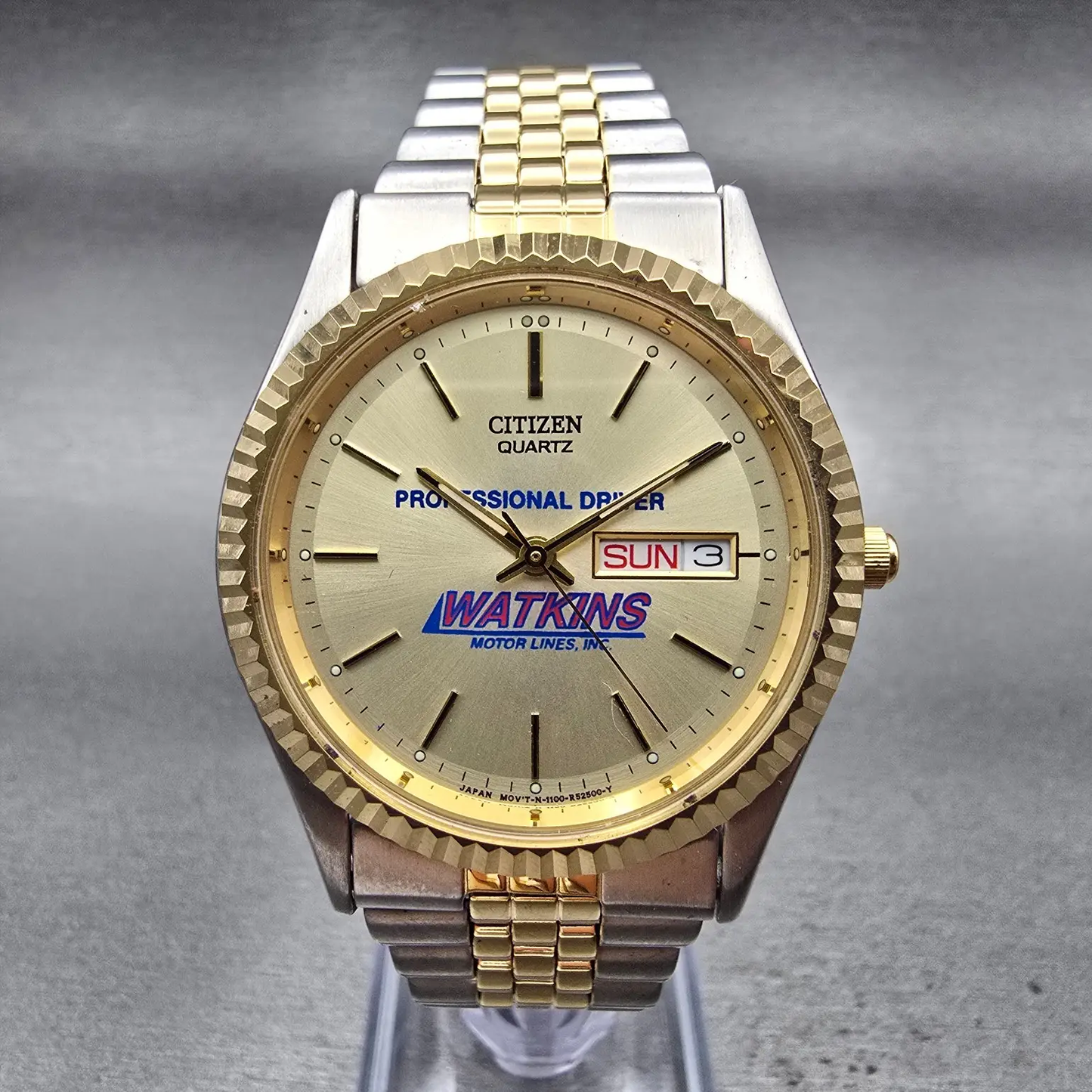Citizen President Watch Men 35mm Champagne Dial Two Tone 1102-R12535 New Battery0