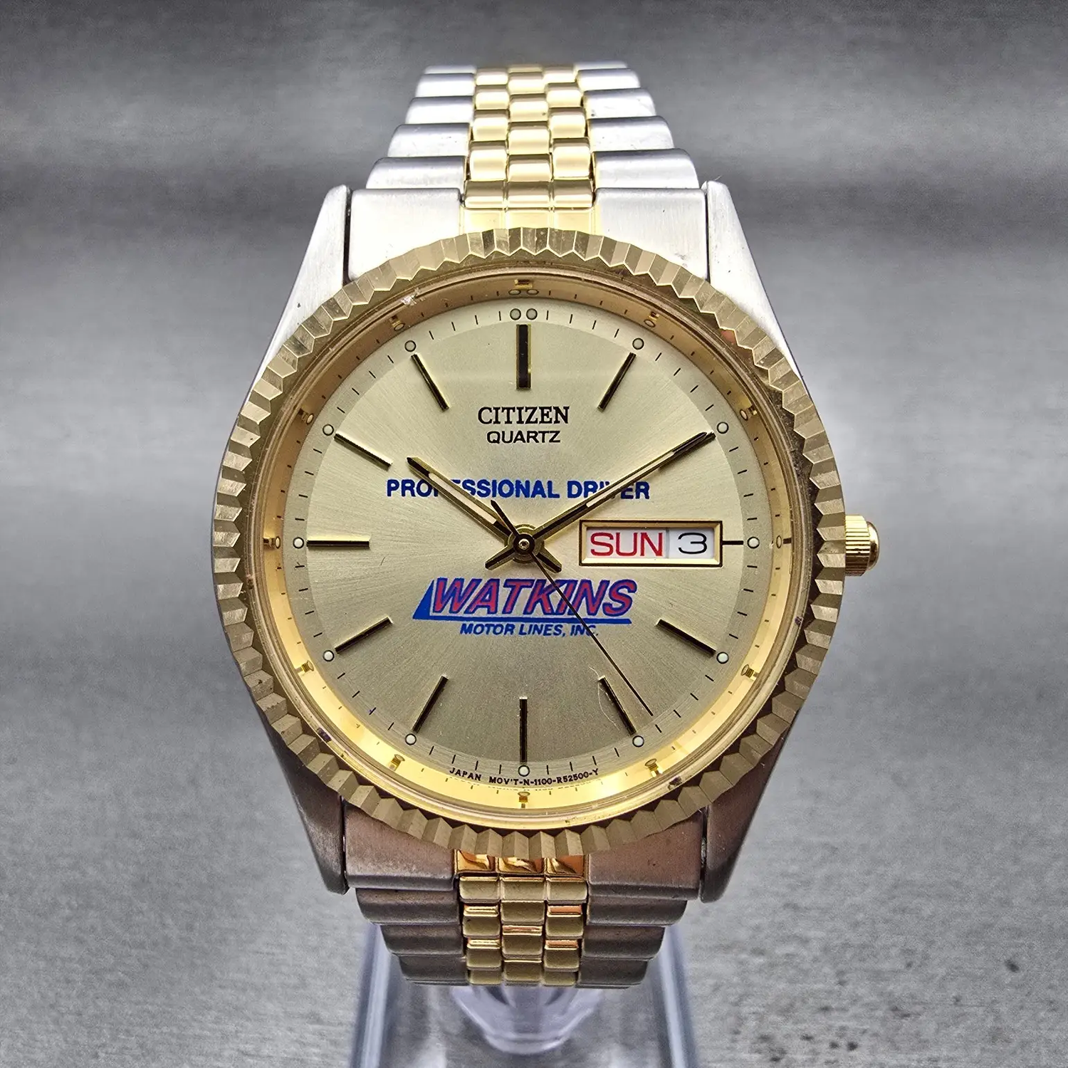 Citizen President Watch Men 35mm Champagne Dial Two Tone 1102-R12535 New Battery0