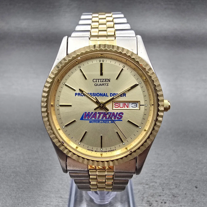 Citizen President Watch Men 35mm Champagne Dial Two Tone 1102-R12535 New Battery0