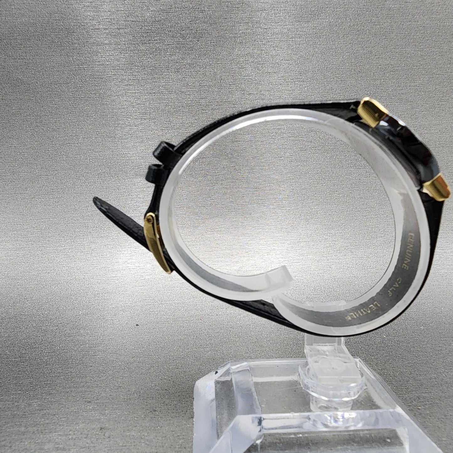 Citizen Noblia Watch Women 24mm MOP Dial Black Gold Tone Round New Battery VTG8