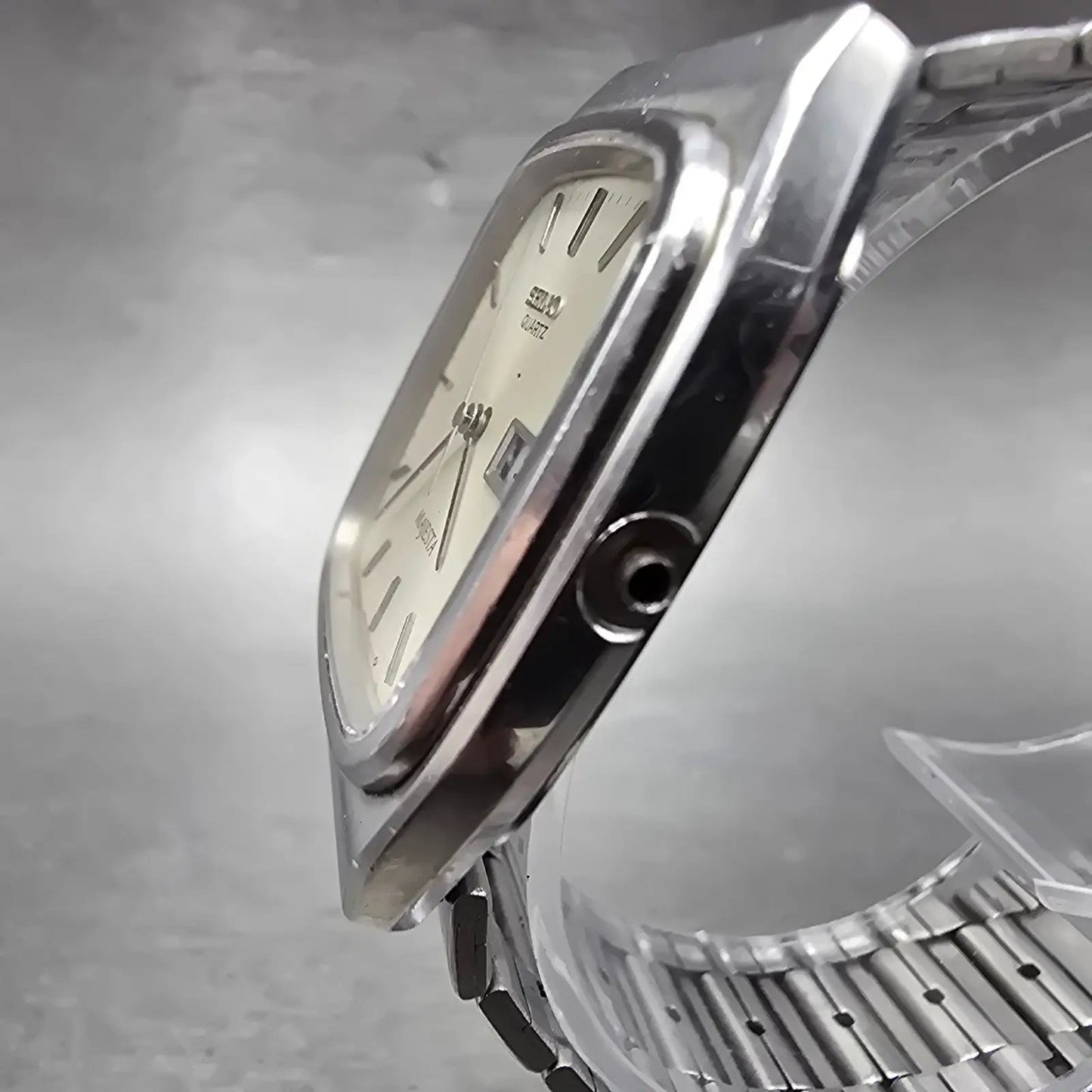 Seiko Majesta Watch Men 31mm Silver Dial Silver Tone Daydate 9063-501A PARTS3