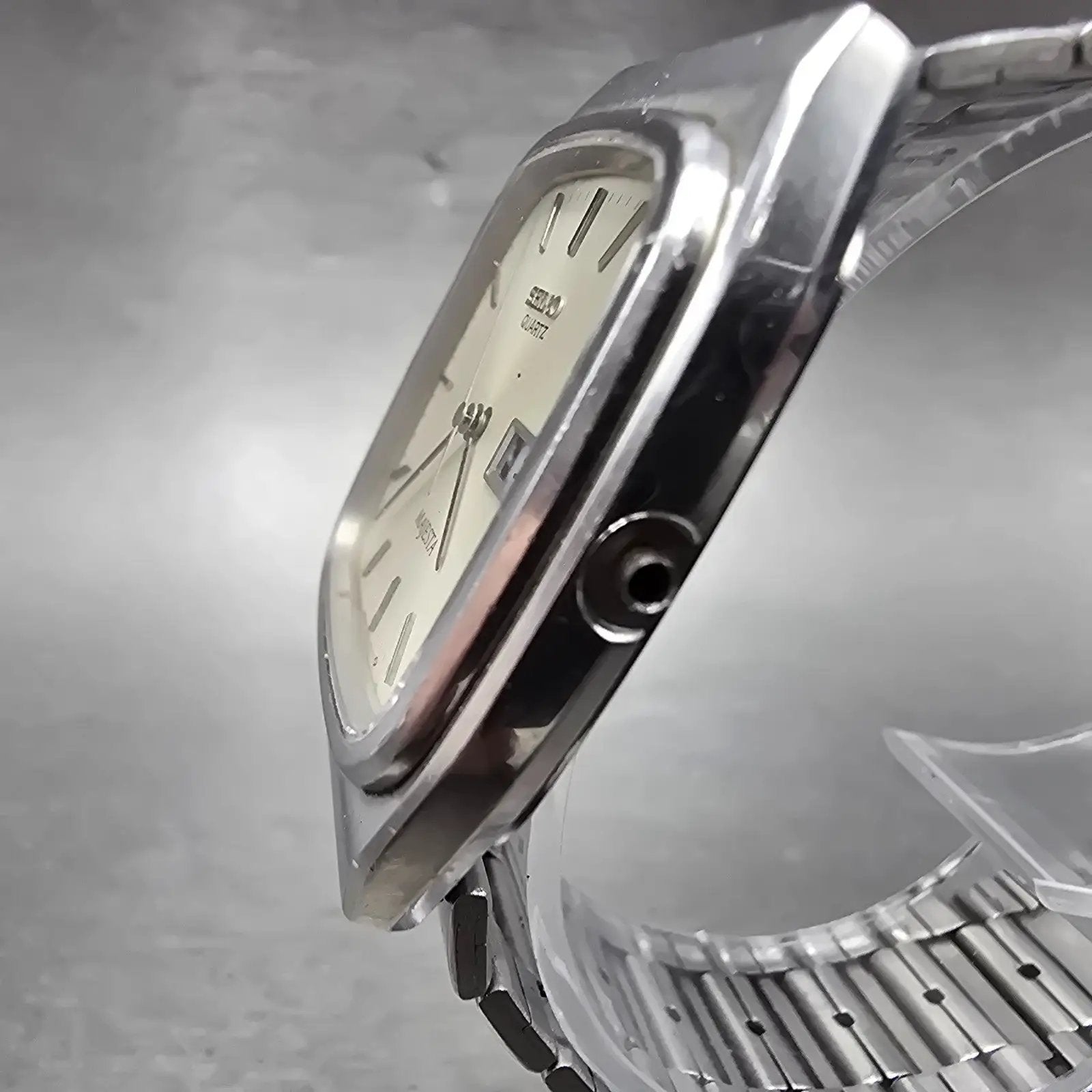Seiko Majesta Watch Men 31mm Silver Dial Silver Tone Daydate 9063-501A PARTS3