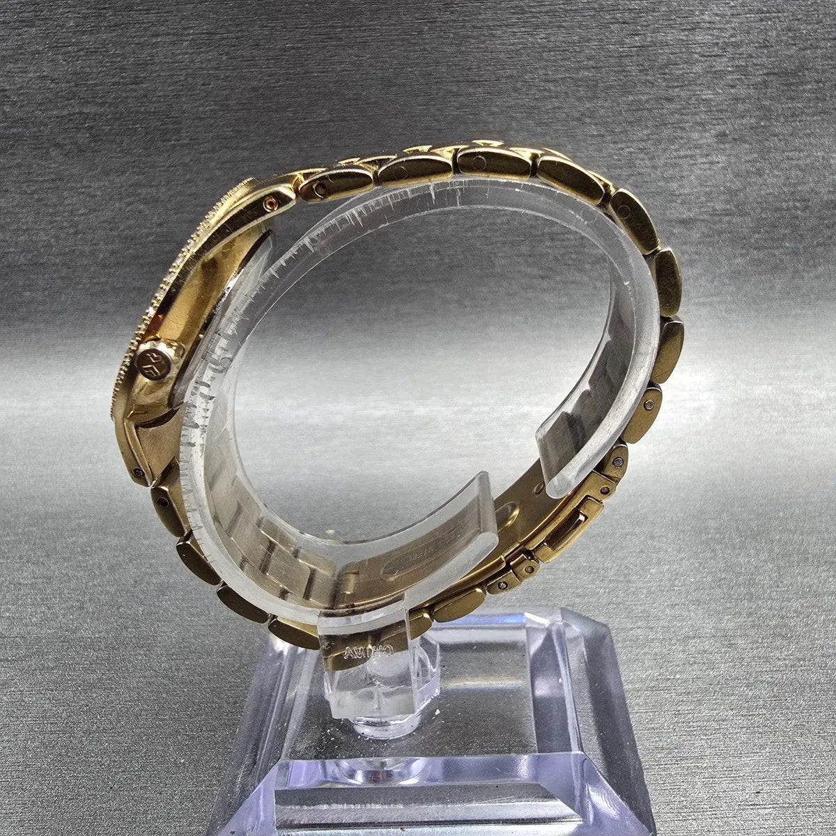 Skagen Watch Women 30mm MOP Dial Gold Tone Gemmed Round 347SGXG New Battery6