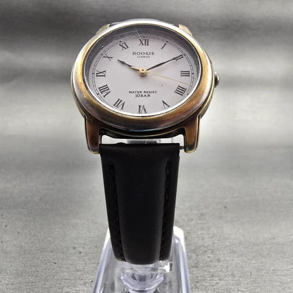 Casio Rookie Watch Men 32mm White Dial Gold Tone Round RKT-720 New Battery5