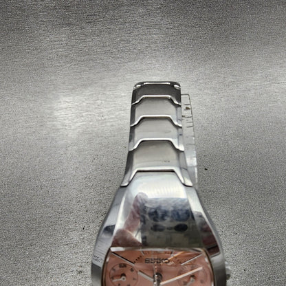 Seiko Lukia Watch Women 28mm Pink Dial Stainless Steel Daydate 5Y895A20 New Bat4