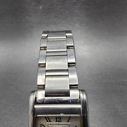 Coach Tank Watch Women 19mm Silver Dial Silver Tone Rectangle W002B PARTS5