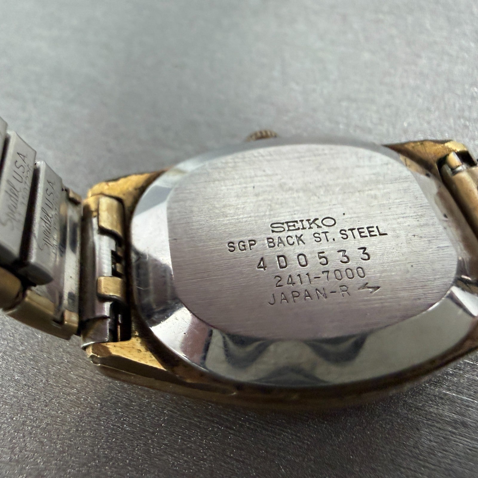 Seiko Delica Automatic Watch Women 24mm Champagne Dial Gold Tone 2411-7000  PART10