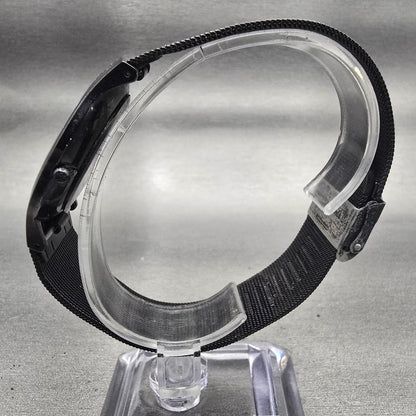 Skagen Denmark Watch Men 37mm Black Dial Titanium Date Round 233XLTMB New Batt6