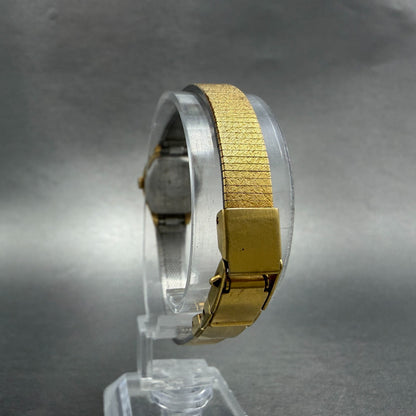 Citizen CQ Watch Women 17mm Champagne Dial Gold Tone Oval 3220-S02287 NewBattery7