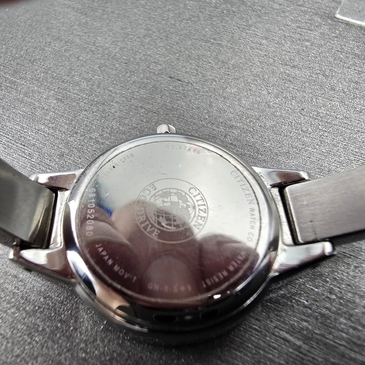 Citizen Eco-Drive Watch Women 23mm White Dial Silver Round B023-S089824 Runs10