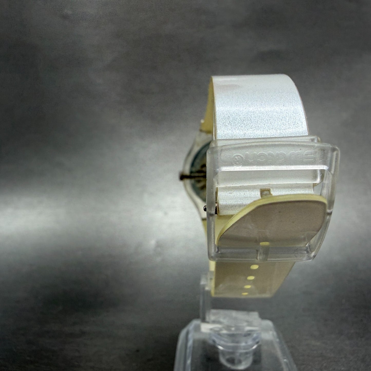 Swatch Snowcovered Watch Men 34mm White Dial Clear Daydate GK733 New Battery7