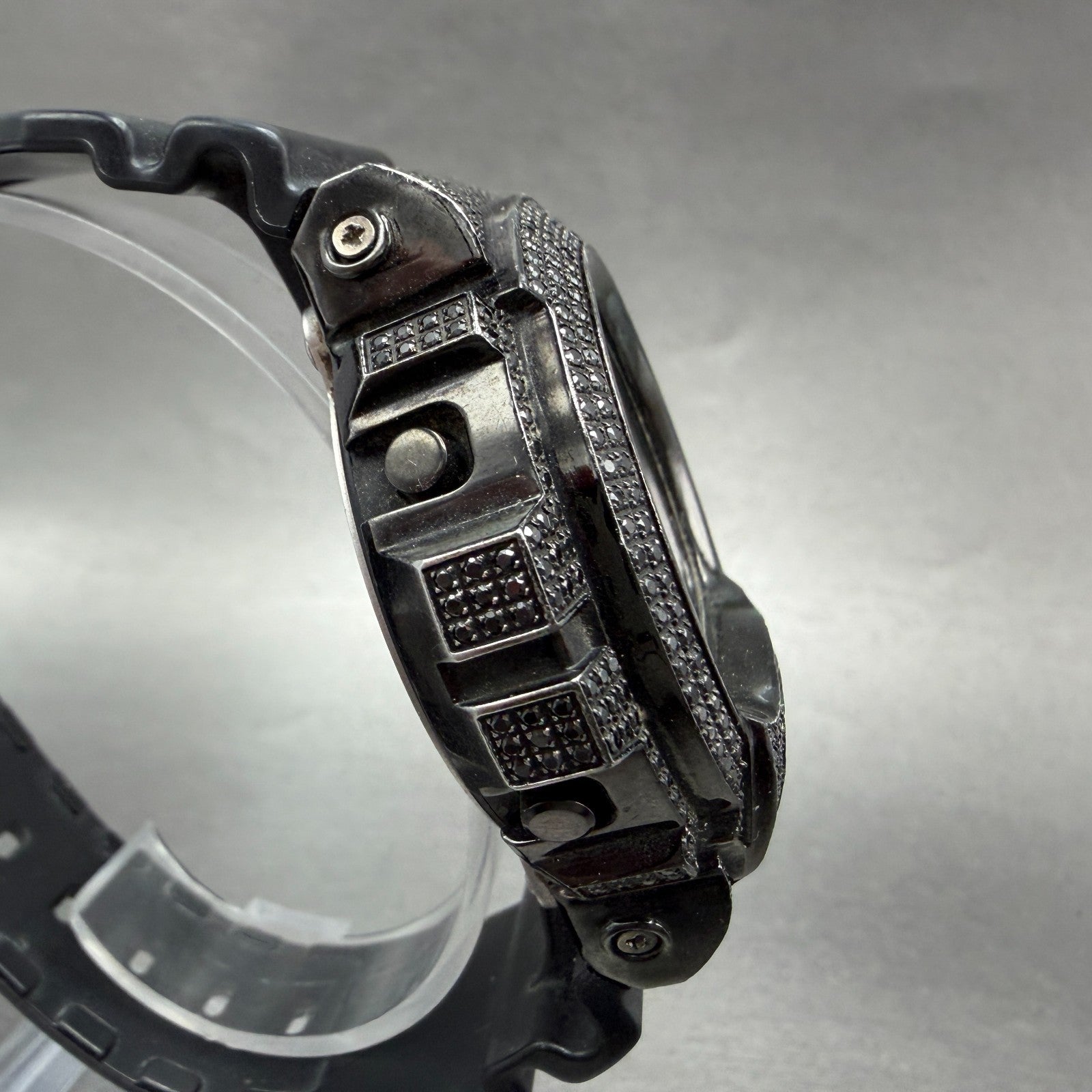 Casio G-Shock DW-6900MS Watch Men 50mm Digital Gem Set Black  Alarm Chrono Works3