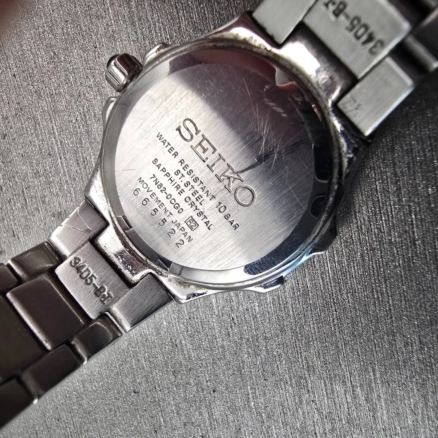 Seiko Coutura Watch Women 26mm MOP Dial Silver Tone Diamonds 7N82-0CG0 New Batt10