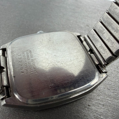 Seiko SQ Watch Men 32mm Silver Dial Silver Tone Daydate 8123-5129 New Battery8