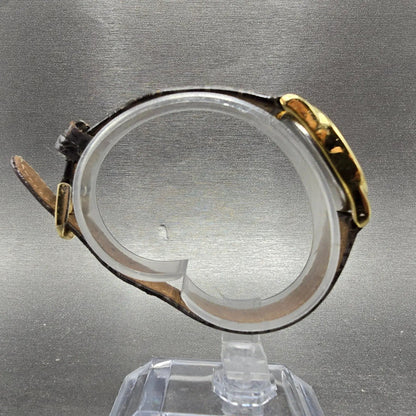Citizen Eco-Drive Isis Watch Women 22mm White Dial Gold Oval E030-K16539 Runs8