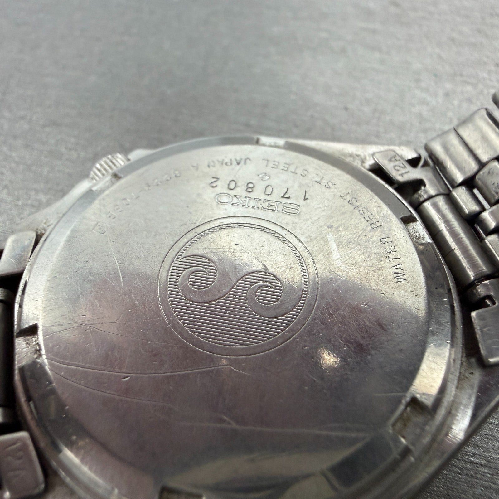 Seiko SilverWave Watch Men 35mm Black Dial Steel Daydate READ! 8229-703B NewBatt9